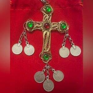 Large Antique Ethnic Cross #xhubleta